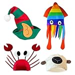 12 Assorted Funny Hats Crazy Party Hat for Adult Teen, Photo Booth Props Dress Up Costume Accessories - Image 2