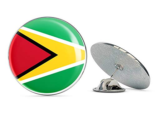 Guyana Flag Round Metal 0.75