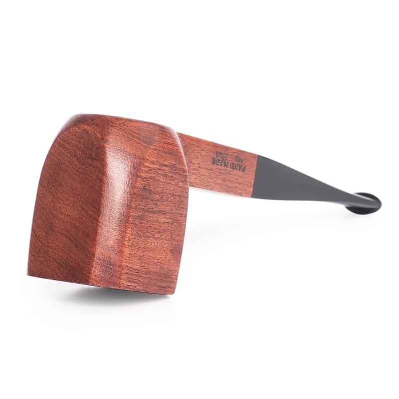 MUXIANG Tabakpfeife aus Birnbaumholz mit farbigem Stiel AD0090