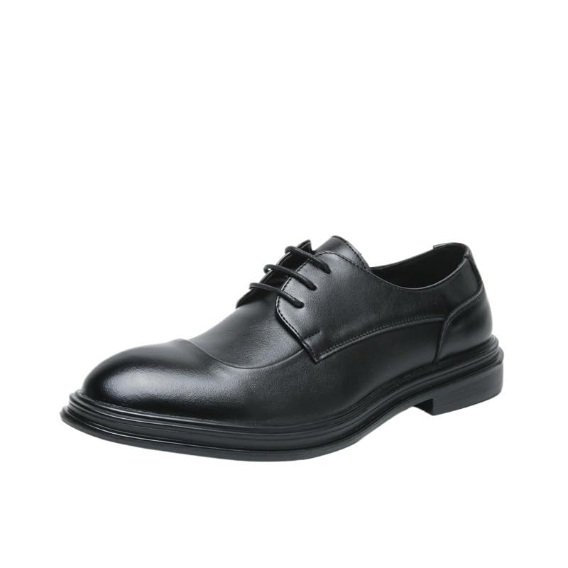 Men's Dress Shoes Formal Business Classic Lace Up Wingtip Oxford Shoes Pointed Toe Rubber Sole Non Slip Low Top Casual