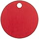 Leere Aluminium-Ventilanhänger (rot, rund, 3,8 cm Durchmesser) [Preis gilt pro Packung]