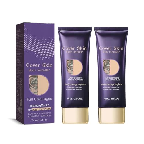 2 Piezas Corrector De Tatuajes Resistente Al Agua, Cicatriz Corrector, Correcto de Cuerpo, Base Impermeable para Cicatrices en Brazos y Piernas, 01