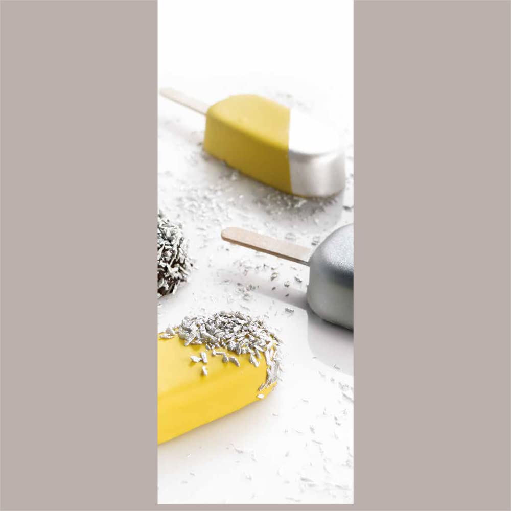 Lucgel Srl 1 Kit 2 x 8 Postations Moule moderne en silicone pour Stecco Glace BRIC MINI