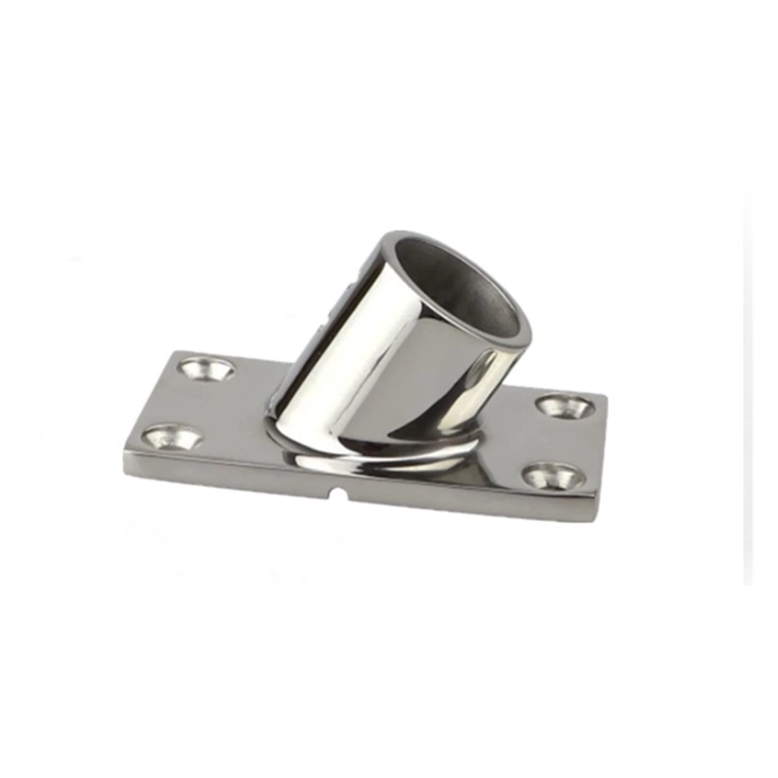 22/25mm 316 Stainless Steel Ship Yacht Fittings Marine Hardware Pipe Fittings Square Pipe Seat 60°(22mm)