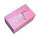 RXBC2011 Thank You for your support Cards Handwritten Lettering Design Thank you small business Card 2x3.5 Inch Pack of 100