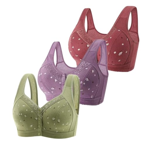 Générique Bralette Comfort Brassiere Bralette Brassiere - Sujetador sin aros para mujer, gran comodidad, lencería elástica para mujer, amarillo, 42