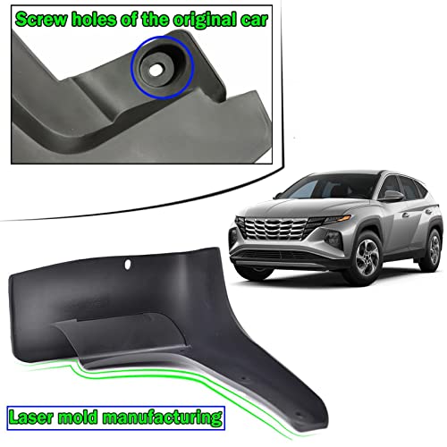 Guardabarros para Hyundai Tucson NX4 2021-2023 moldeados con acabado premium 6