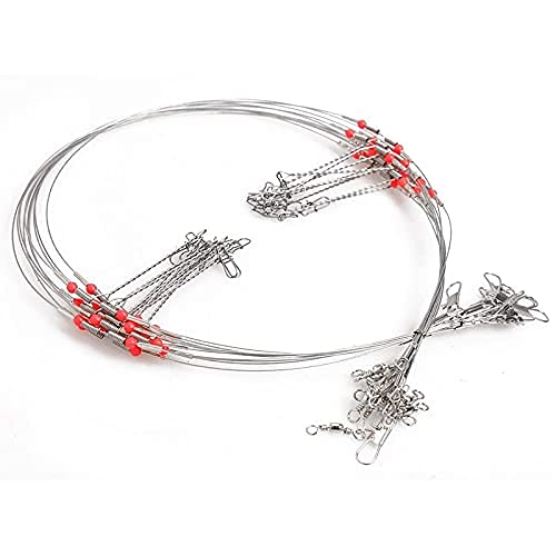 Eagle Claw 08012-010, 18-Inch Steel Leader 45#, Black, 3-Pack