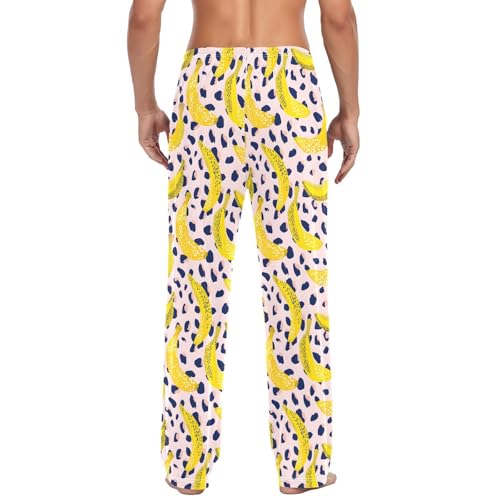 Men's Pajama Pants Banana Pink Blue Leopard Pajamas Bottoms Pj Pants Soft Cotton Lounge Pant Sleepwear Bottom for Men2