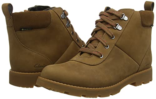Clarks Heath Go GTX, Stivaletto, Pelle Marrone