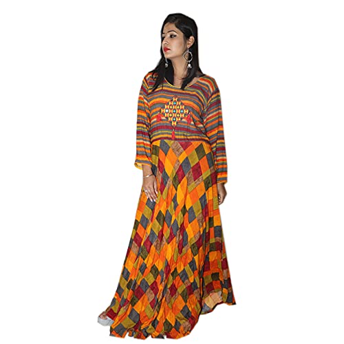 Buy Designer Printed Kurti Full Sleeves Long Kurti for Girls & Women Multicolour at Amazon.in