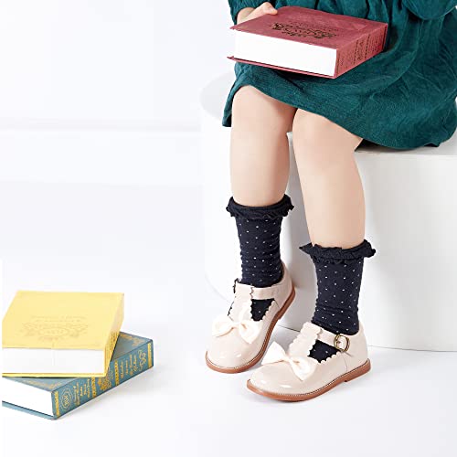 Image of Felix & Flora Toddler Little Girl Mary Jane Dress Shoes - Ballet Flats for Girl Party School Shoes