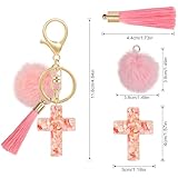 Zoom IMG-2 mwoot 2pcs croce portachiavi con