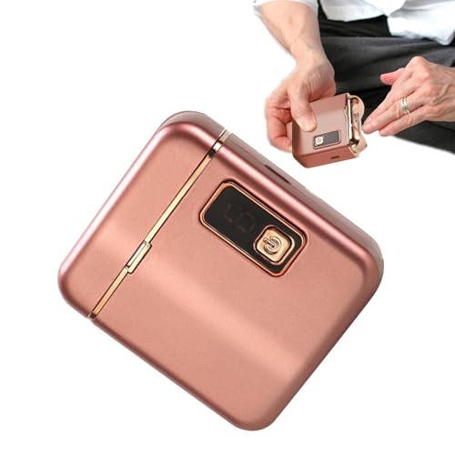 Fonney 自動爪切り、自動爪切り - 3モード調節可能な高齢者向け電動爪切り - 電動マニキュアペディキュアツール、静かな爪切りはさみ、収納付き、爪用ライト