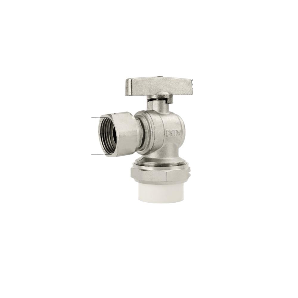 Tubería de Agua de 1" BSPP Hembra con Rosca de Codo y unión esférica, Accesorio for medidor de Agua, Tubo de latón de 25 mm/32 mm.(32mmx 1 Inch)