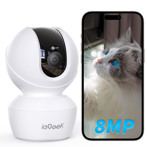 ペットカメラ、iPhone対応、監視カメラ、ieGeek ネットワークカメラ、屋 Amazon.co.jp: 【メーカー2年保証・800万高画素4K・2.4G/5GWiFi両対応