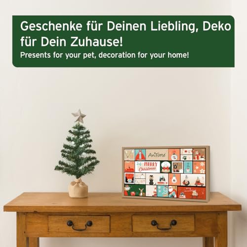 AniForte Premium Adventskalender für Hunde 2025 - Natürliche Hundesnacks, Leckerli & Produkte, Weihnachtskalender XXL für alle Altersstufen, getreidefrei