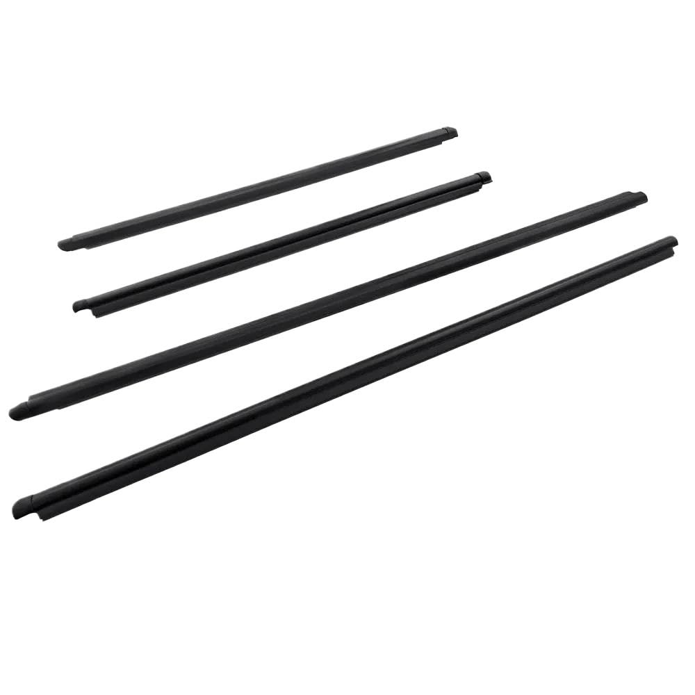 Ajohbm One Color Car Door Window Rubber Seal Strip 4Pcs Car Outer Windows Rubber Weatherstrip Sealing Strip Belt Moulding Trim For Hyundai For Getz 5Door Hatchback 2002-2011