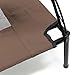 Wiltec Hundebett mit Dach Braun 91 x 76 x 16 cm Größe L bis 35 kg Outdoor Katzenliege Haustier Schlafplatz Sonnendach