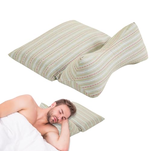 Emdvsco Oreillers de sarrasin pour dormir | Oreiller cervical de voyage – Coussin séparable de soutien cervical pour hommes, dormeurs, canapé, lit, femme,...