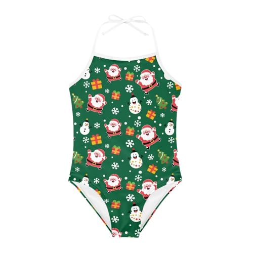 Christmas Holiday Girls One-Piece Swimsuit Beach Swimwear Bathing Suit