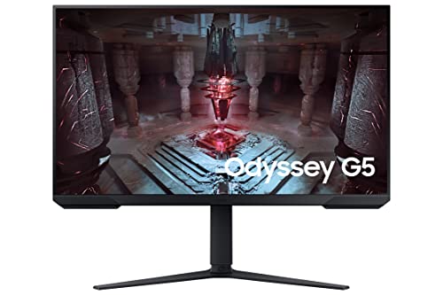 Samsung ODYSSEY G5 G51C 32'' 165Hz -1ms, Dalle VA, Résolution QHD 2,560 x 1,440, 3000 : 1, HDR10, AMD FreeSync Premium Pro, Display Port, USB & Pied...