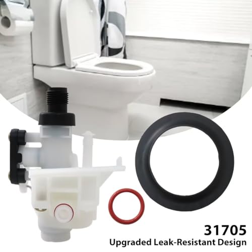 Image of Toilet Water Valve Replacement Kit 31688 Trailer Toilet Water Valve Assembly 31687 31683 for Thetford RV Toilet Parts 31705