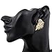 4 Pairs Retro Stereo Angel Wings Earrings for Women Fashion Feather Zircon Earrings Jacket Punk Gothic Jewelry (wing)