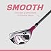 Aspire XD1 Womens Golf Clubs Full Set, Includes Driver, Fairway, Hybrid, 6-PW Irons, Putter, Stand Bag, 3 H/C's, Ultra-Light Graphite Shafts, Golf Clubs Women Left Handed, Comes in 3 Sizes, Pink