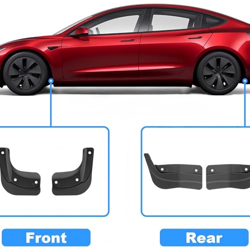 Guardabarros para Tesla Model Y Juniper 2025 2026 accesorios contra salpicaduras 7