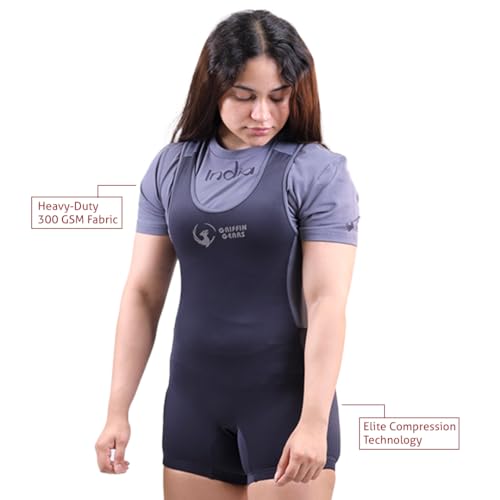 Image of Women's Powerlifting Singlet | IPF Standard | Single Ply | Competition & Training | Indian Size L | Squat Deadlift Bench Press