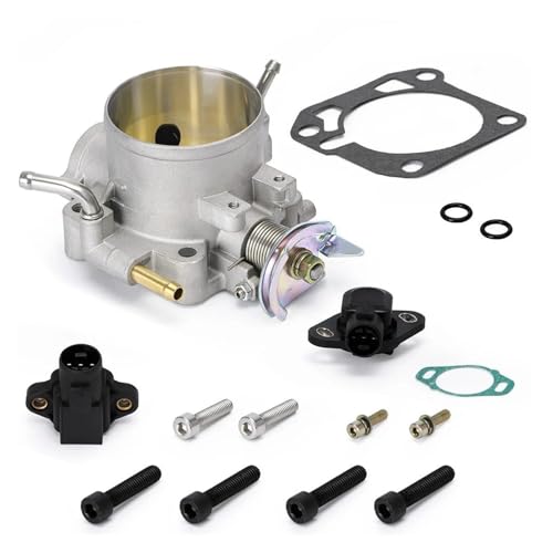 Cuerpo acelerador de aluminio plateado de 70 mm PQY6959 para motor H22