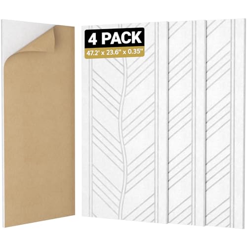 TONOR 4 Pack Acoustic Wall Panels Soundproof Self-Adhesive