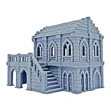 Colcolo Terreno da Gioco da Tavolo in Miniatura Medievale, Terreno da Gioco residenziale, Paesaggio da Regalo, da per Collezionisti, Adulti e Bambini