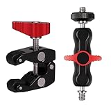 Kamerahalterung, Mikrofonhalter-Clip, Verriegelungssteuerung, Kameraklemme, Monitorhalterung, mit doppelten Basisanschlüssen