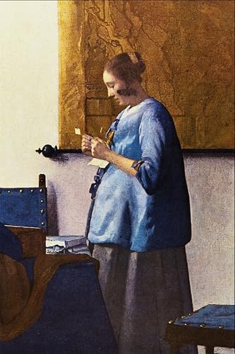 Tableau sur toile femme lisant une lettre Jan Vermeer décoration murale salon