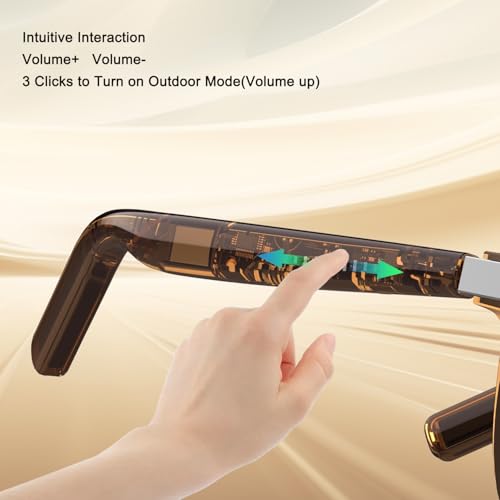 Image of Smart Glasses with Open-Ear Bluetooth Audio and UV Protection | Auto On /Off Sensor, Built-In Mic & Speakers, Voice Assistant, Outdoor Mode, Polarized Lenses for Travel Driving Hiking