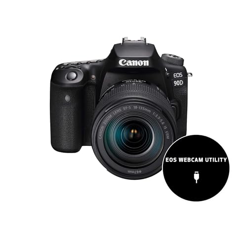 Canon EOS 90D Spiegelreflexkamera - mit Objektiv EF-S 18-135mm F3.5-5.6 IS USM (32,5 MP, 7,7 cm (3 Zoll) Vari-Angle Touch LCD, APS-C Sensor, 4K, Full-HD, WLAN, Bluetooth), schwarz – Bild 3