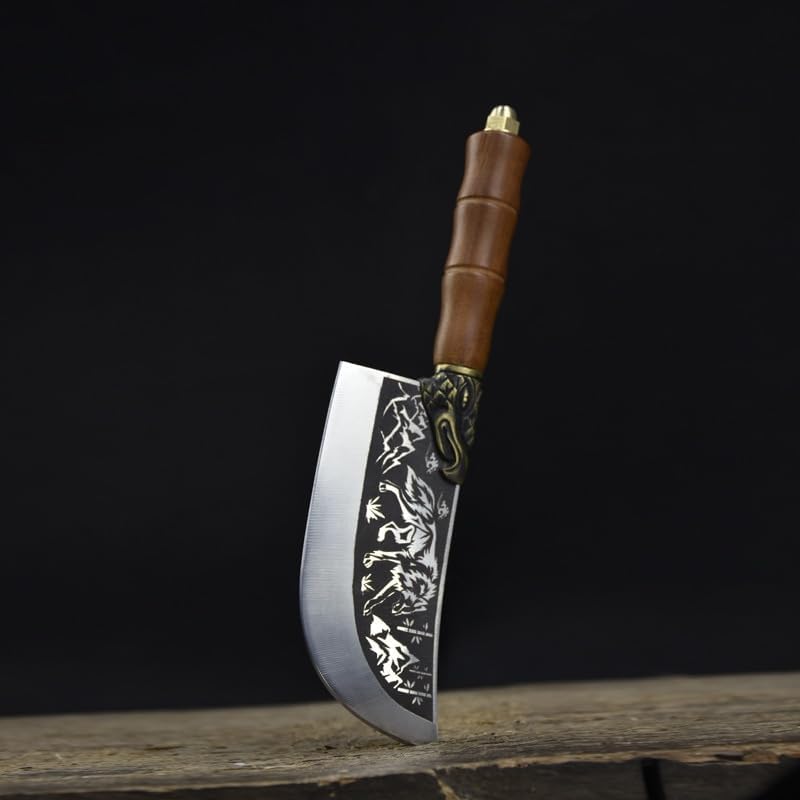 Miniatura 3 de Meat Cleaver Knife, Hand-forged Boning Knife Household Commercial Fruit Chopping Knife Small Butcher Knife