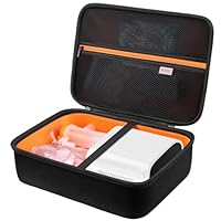 BOVKE Hartschalenkoffer für Smart Nebulizer für Atemprobleme, Desktop Inhalator Nebulizer für den Heimgebrauch, Aufbewahrungstasche für Digital Asthma Nebulizer Maschine Erwachsene und Kinder, Schwarz