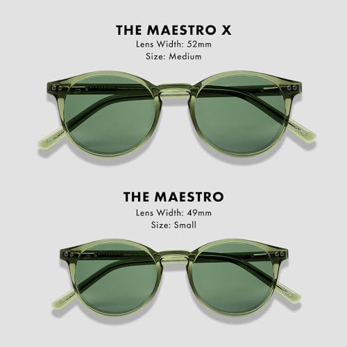 Prive Revaux The Maestro Classic Round Sunglasses – Handcrafted, Polarized Lenses, 100% UV Protection – For Men & Women4