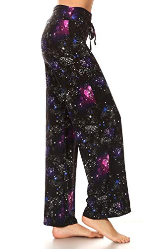 Image of Leggings Depot Women's Wide Leg Drawstring Pajama Pants for Lounge, Sleep