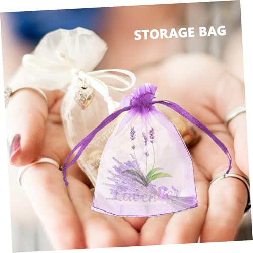 Bolsas de Organza Lavanda 20pcs HEALLILY para Almacenaje miniatura 5