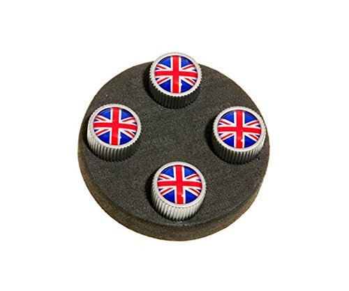 Land Rover Coperchio valvola pneumatico originale rosso e blu Union Jack design parte: LR027664