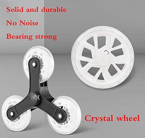 Wasserdichter Einkaufstrolley, ultraleichter faltbarer Einkaufswagen mit Schwenkrädern, Treppensteigwagen, Heimwagen… – Bild 3