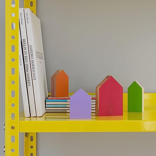 REMEMBER WachHäuser Zedernholz 4tlg. - dekorativer Mottenschutz - Bunte WachHäuser