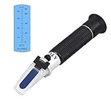 refraktometer digital meerwasser Messbereich： 0-80% Alkohol Volumenprozent. Mit automatischer Temperaturkompensation, ATC: 10℃~30℃.