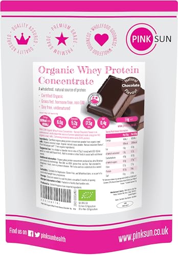 PINK SUN Organic Whey Protein Powder Chocolate 1kg