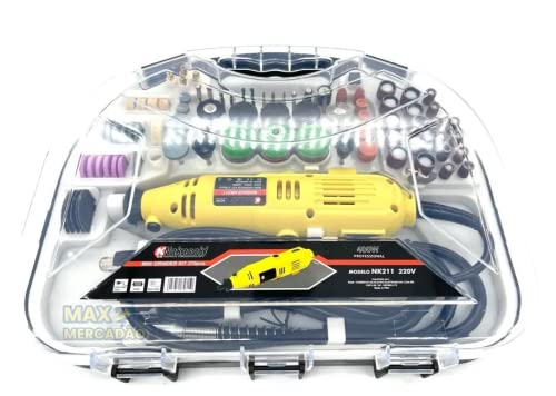 Knakasaki Micro Mini Retífica Profissional 212pçs 400w (110 volts) - Usos Múltiplos - Ferramenta Moe