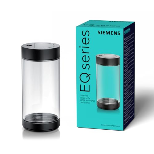Siemens - Recipiente para leche, 0,7 l, Para cafeteras automáticas Siemens EQ500 Classic, EQ700 Classic y EQ6 plus, Vidrio, TZ80008